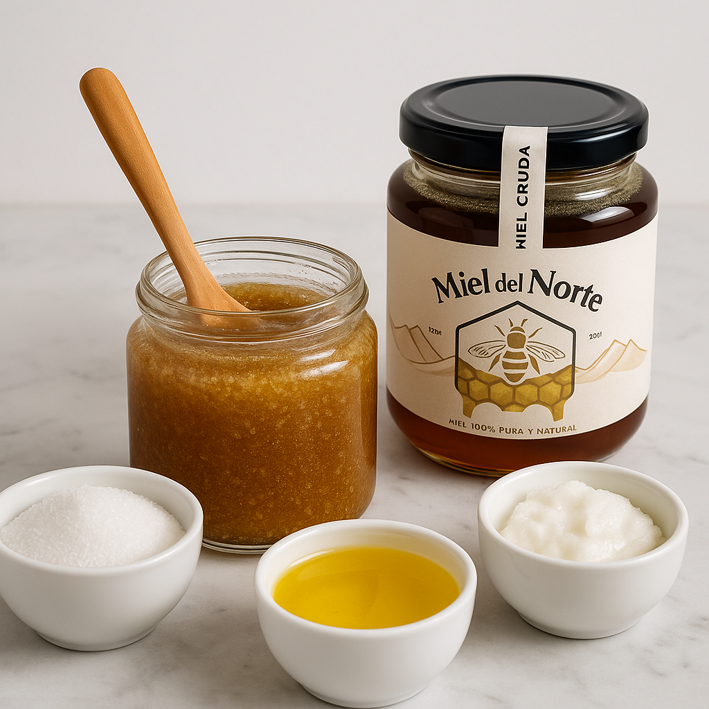 Receta: Cuidado de la piel natural: Cómo usar miel pura para una piel suave y radiante Subtítulo: Recetas caseras fáciles de exfoliantes y mascarillas que puedes probar en casa